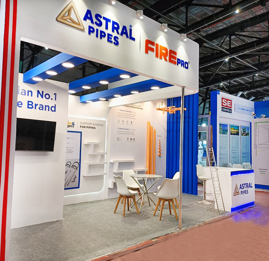 Astral Pipes exhibition booth Fire India India by Silverline